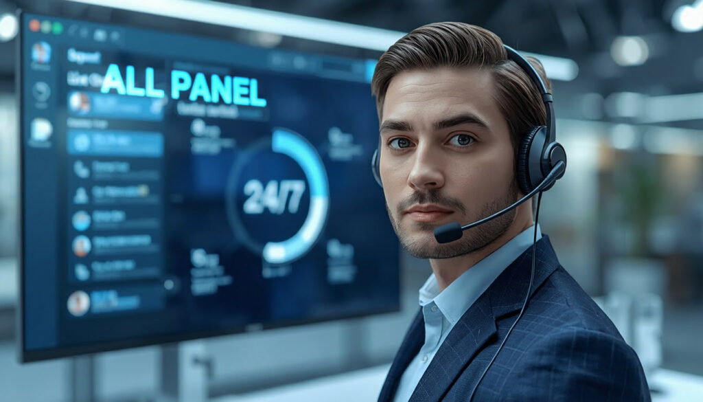 All Panel user support team providing safe and reliable 24/7 assistance