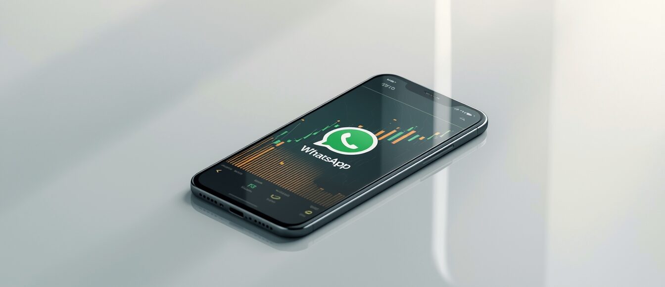 Modern 3D scene of WhatsApp Cricket ID in use, highlighting online cricket betting through All Panel with live match visuals and smartphone interface